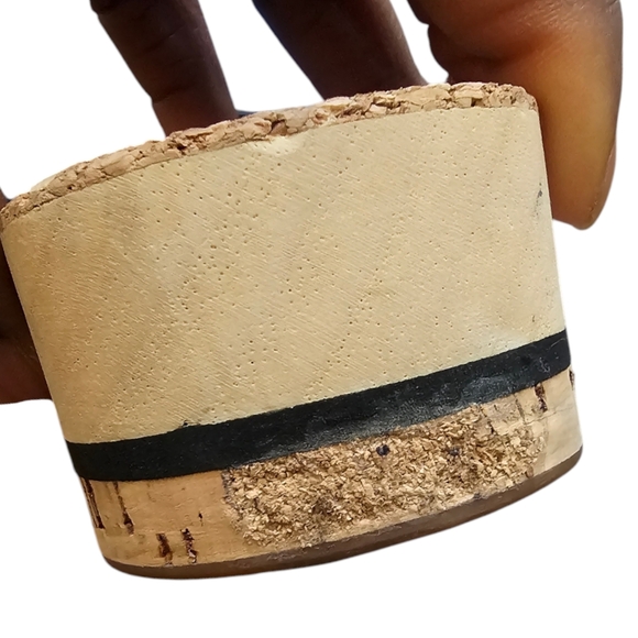 Chanel Suede and Cork Slides - Picture 7 of 8